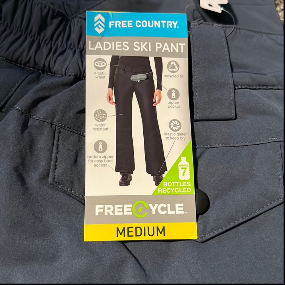 Free Country Ladies Ski Pant…Gray Medium